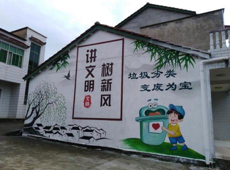  延津县墙绘是现在流行的墙体广告