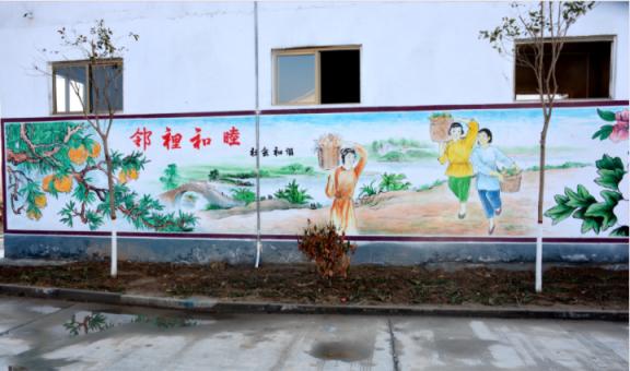 延津县乡镇文化墙 乡风文明焕发新活力